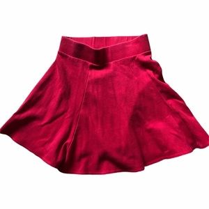 Red skirt